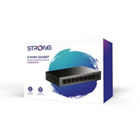 Strong SW8000MUK 8-Port Gigabit Switch Metal Fanless Desktop Strong SW8000MUK 8-Port Gigabit Switch Metal Fanless Desktop